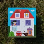 domek z naklejkami wielokrotnego użytku