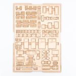 Zestaw architektoniczny mebelki 2D skala 1:50