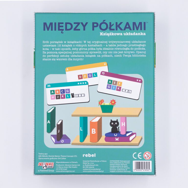 gra logiczna dla dzieci Między półkami